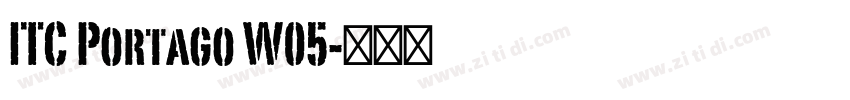 ITC Portago W05字体转换